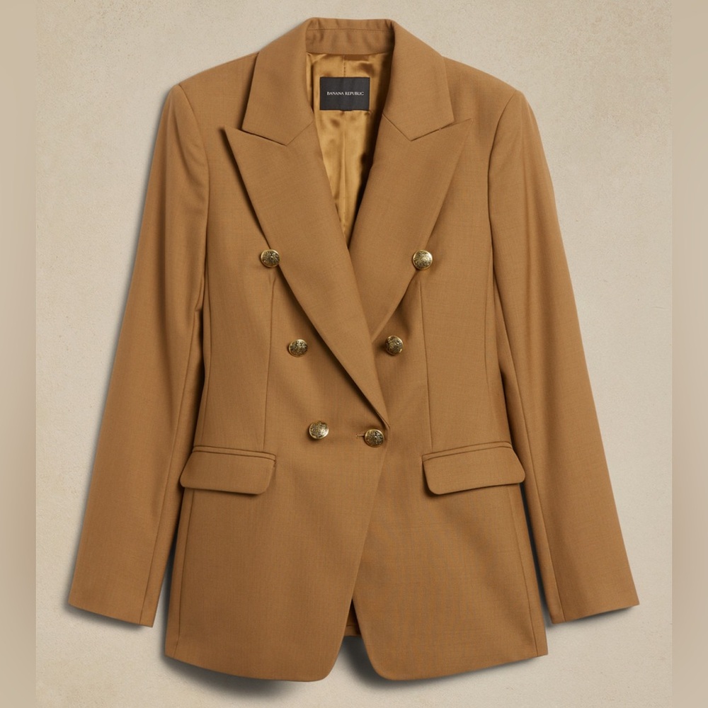 NWT Banana Republic Captains Blazer in Camel Size 6